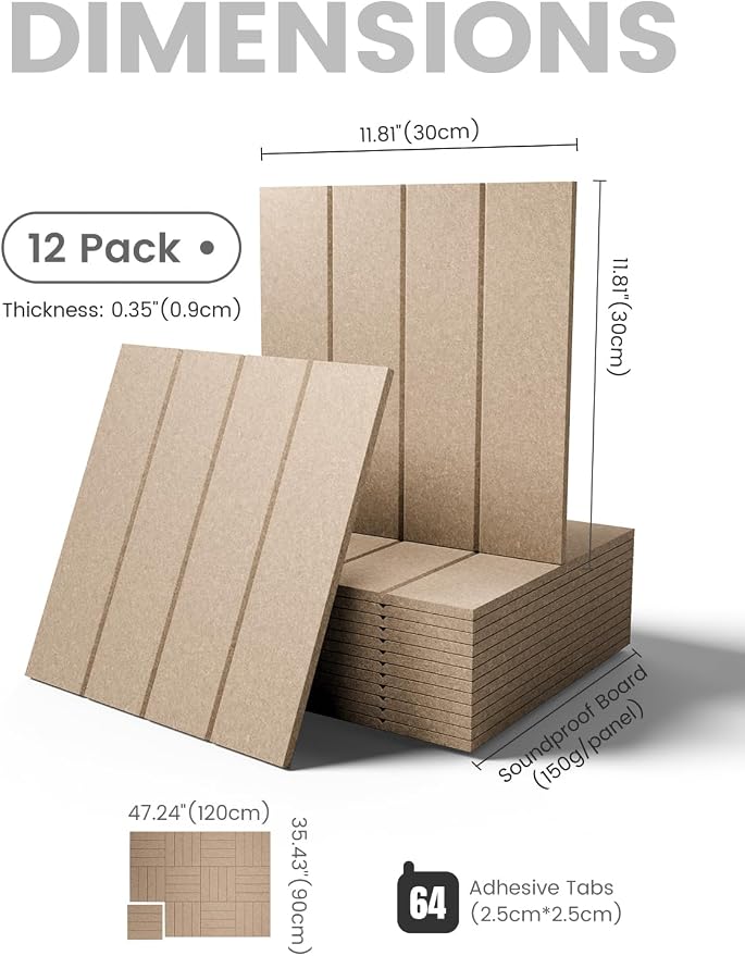 Fluxynara Felt Bulletin Board & Cork Board Alternative, Taupe | 48" x 36" Pin board, Removable Adhesive Tabs, Easy Install Without Wall Damage, For Home Office Decor