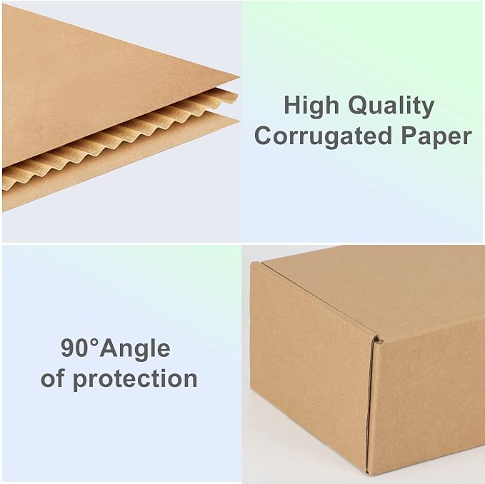 MEBRUDY 9x6x2 Inches Shipping Boxes Pack of 25, Small Corrugated Cardboard Box for Mailing Packing Literature Mailer