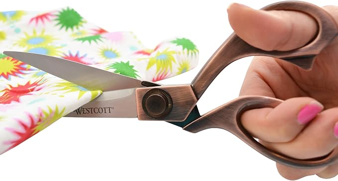 Westcott 16459 8-Inch Stainless Steel Copper-Finish Scissors For Office and Home