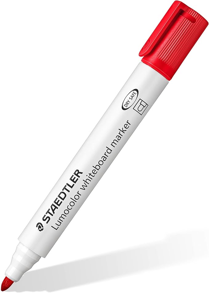 Staedtler 351WP6 Bullet Tip Whiteboard Marker, Pack of 6