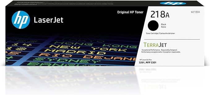 HP 218A Black Toner Cartridge | Works with Color LaserJet Pro 3201, MFP 3301 Series | W2180A