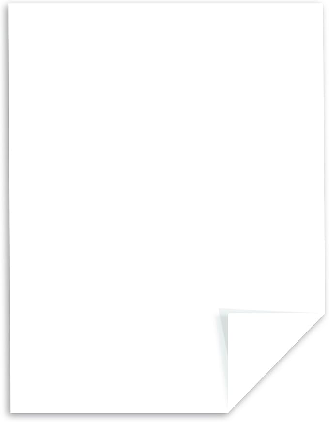 Wausau Papers Neenah Exact Vellum Bristol,8.5" x 11",67 lb/147 gsm,White,94 Brightness,250 Sheets (80211),(Pack of 8)