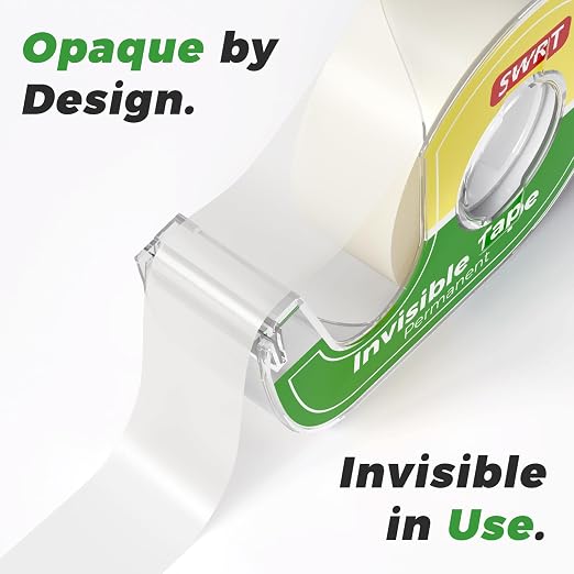 SWRT Invisible Tape Refills, 20 Rolls, 3/4 in x 1000 in, Matte Finish | Blends into Paper; Easy to Write On; Neat Paper Repairs; Quick Label Fixes; Fits Tape Dispensers; Office, School, Home
