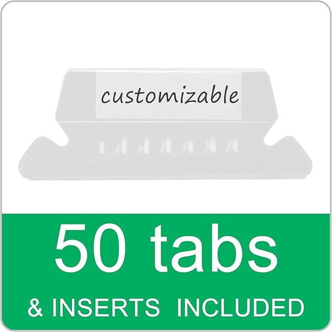 50 Pack Hanging File Folders,Letter Size File Folder,Pink Hanging Folders for Filing Cabinet,Reinforced Rods for Smooth Gliding,Includes 1/5 Adjustable Tabs & Inserts,Ideal for Home & Office
