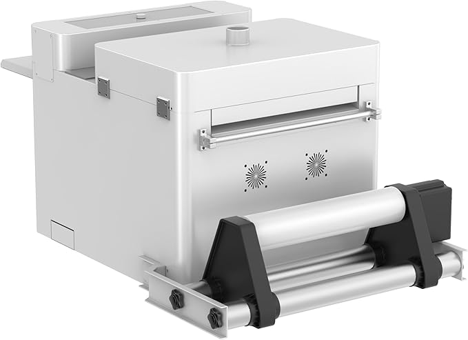 PLK A3 Plus DTF Printer with Powder Shaker Dryer, XP600 DTF Printer Double-Speed Than L805/L1800, Auto-Clean & Dual White Ink System, Direct to Film Machine,Custom Garment Printing,2-Year Ink Included