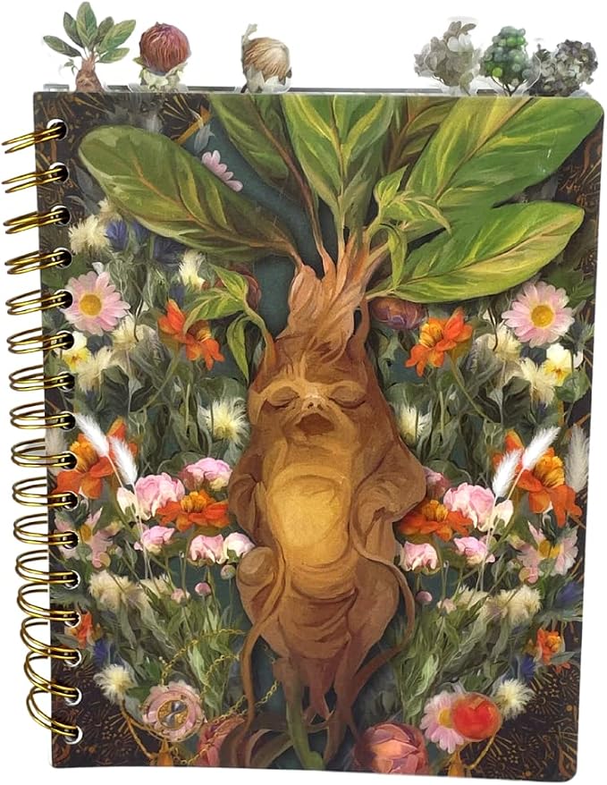 Innovative Designs Harry Potter Tab Journal Notebook, Herbology - Spiral Bound, 144 Lined Pages, 8 x 7 inches
