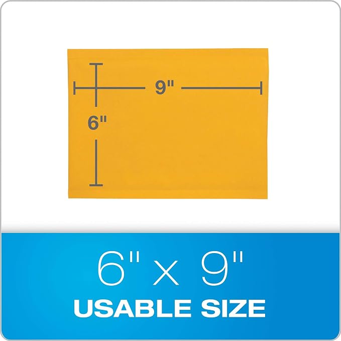 Quality Park Bubble Mailers,6 x 9 Shipping Envelopes,Self-Seal,Durable Brown Kraft Padded Envelopes,Redi-Strip Peel Off Closure,50 Per Box (QUA85755),(Pack of 4)