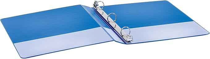 Cardinal Economy 3 Ring Binder, 1 Inch, Presentation View, Blue, Holds 225 Sheets, Nonstick, PVC Free, 4 Pack of Binders (79511), (Pack of 2)