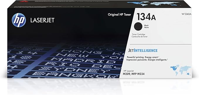 HP 134A Black Toner Cartridge Printers | Works with LaserJet M209 Series; LaserJet MFP M234 Series | W1340A