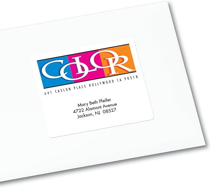 Avery Printable Shipping Labels, 3-1/3" x 4", Matte White, Sure Feed Technology, Inkjet Printer Compatible, 120 Blank Labels, Great for Mailing, Branding, School Supplies, and More (8254)