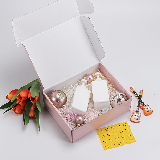 HORLIMER 12x9x4 inches Shipping Boxes Set of 20, Pink Medium Corrugated Cardboard Gift Mailer Box