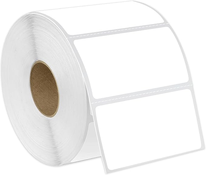 Spartan Industrial - 2.25" X 1.25" Direct Thermal Labels (10 Rolls, 1000/Roll) Perforated Barcode Address Labels - Compatible with Rollo and Zebra Desktop Printers