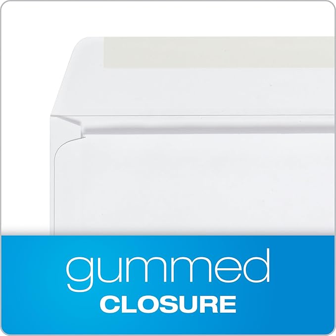 Columbian 6 x 9 Booklet Envelopes,Windowless,White,Gummed Closure,Mailing Envelopes,100/Box (COLO915),(Pack of 10)