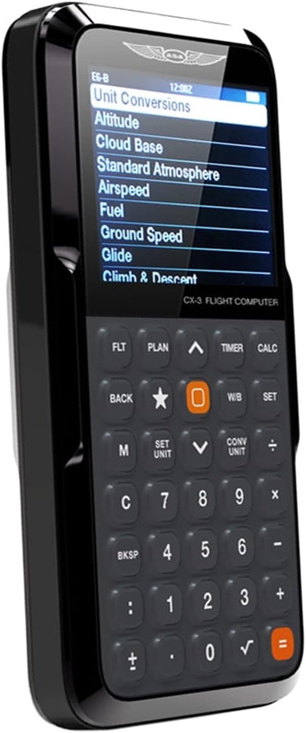 ASA CX-3 Flight Computer – Advanced Electronic E6B for Accurate Flight Planning and FAA Exam Preparation