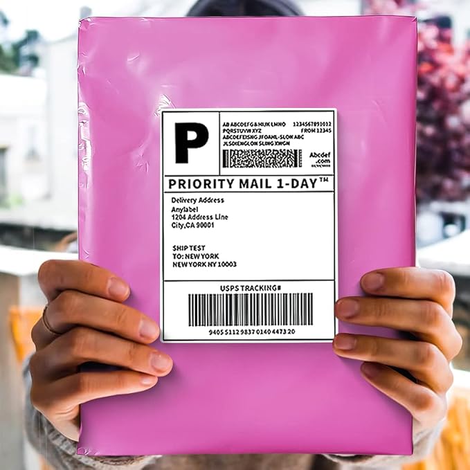POLYSELLS 2000 pcs 10x13 Inches Pink Poly Mailers Shipping Envelopes, Strong Adhesive Sealing, Waterproof, and Tear-resistant Postal Mailing Bags for Clothing, Books, and Accessories