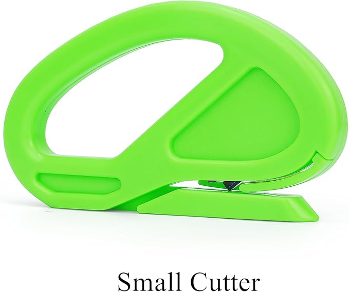 Umaki 3 Pack Safety Cutter Vinyl Knife Tool Film Cutter Wrapping Paper Cutter, Utility Cutting Knife for Automotive Wrap, Window Tint, Craft Vinyl, Home and Office Use, Green+Blue