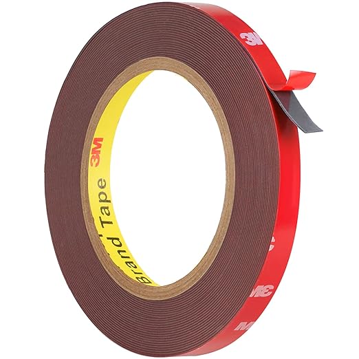 Double Sided Heavy Duty, Waterproof Mounting Foam Tape, 33ft Length, 0.4in Width, Strong Adhesive Tape for LED Strip Lights, Automotive, Home/Office Decor, Outdoor, Made of 3M VHB Tape