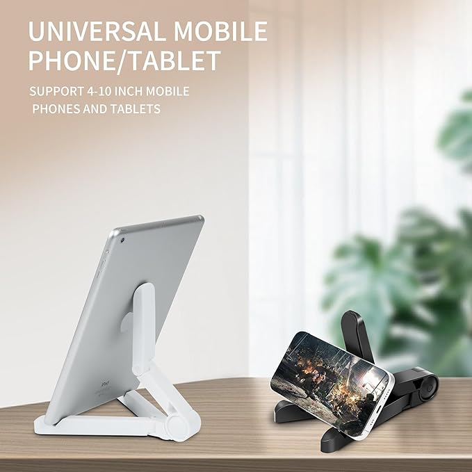 FoldableTablet Phone Stand Holder Portable Monitor Light Weight,iPad for Desk Adjustable Height,Compact Design, Travel Easy Storage, Compatible with MosTablets Kindle Fire and Smart Phones