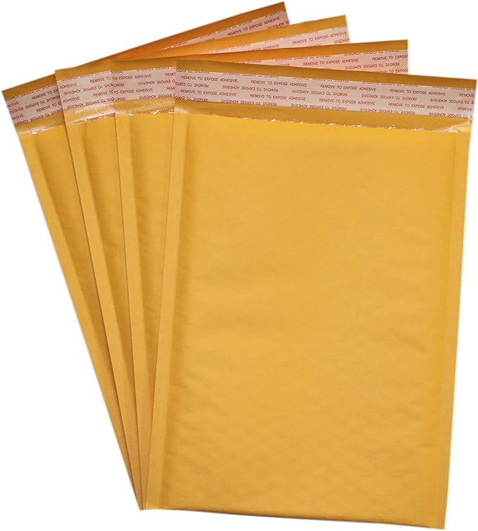 Secure Seal #3 8.5x14.5 Kraft Bubble Mailers Padded Shipping Envelopes (Pack of 100)