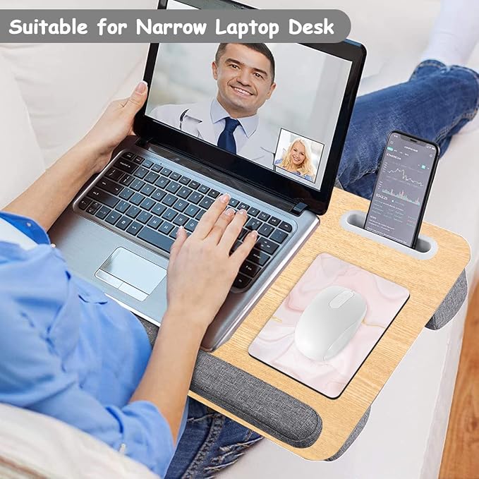 Dapesuom Small Mouse Pad, 6 x 8 Inch Thick Rubber Premium-Textured Non-Slip Portable & Washable Mini Mouse Mat for Women Men Wireless Laptops Keyboard Tray Gaming Work Travel, Elegant Pink Marble