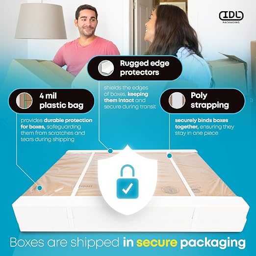 Tall Moving & Shipping Boxes 4 x 4 x 30 inches (5-Pack) - Extra Strength 200 lb vs Regular - Corrugated Boxes for Packaging Moving - Cardboard Box for Shipping - Packaging Box by IDL Packaging | Extra Strength 200 lb vs Regular - Corrugated Boxes for P...