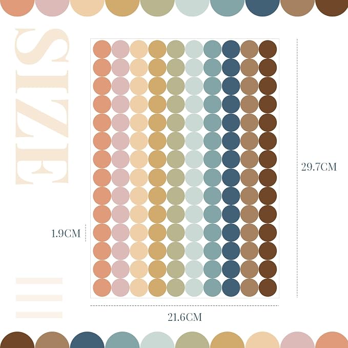2800 Pcs Colored Dot Stickers 3/4 Inch Round Color Coding Labels, Garage Sale Stickers Circle Price Tags Blank Removable Polka Label for Office Classroom Student Toddlers(Gray Series)