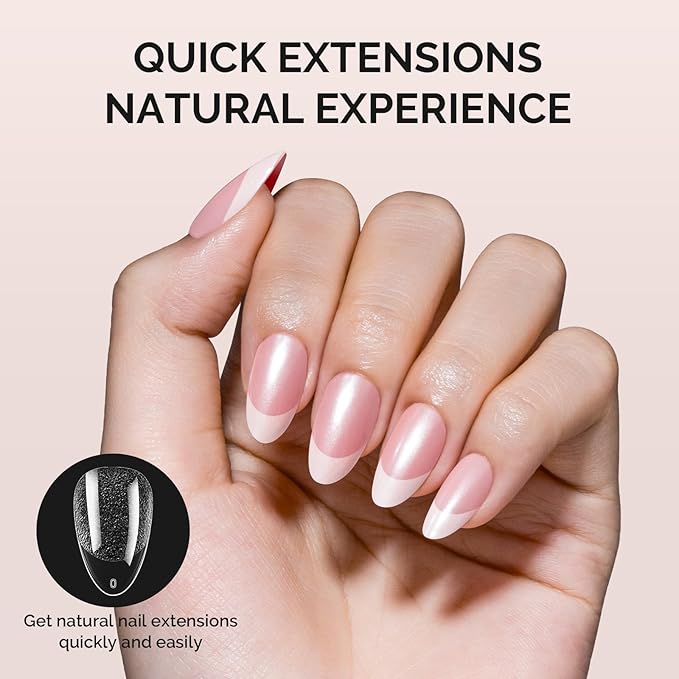 MelodySusie Short Almond X Nail Tips - 300Pcs 15 Sizes Clear Acrylic,Half Matte Full Cover Press on Nails for DIY Extension & Salon Use,Pre-Shaped for Long-Lasting Manicure
