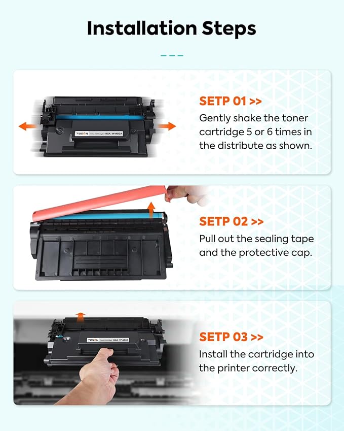 148A Black Toner Cartridge 4001n 4101fdw (with Chip) Compatible Replacement for HP 148A 148X W1480A W1480X for HP Pro 4001dw 4001dn 4001n MFP 4101fdw 4101fdn Printer, 2 Pack