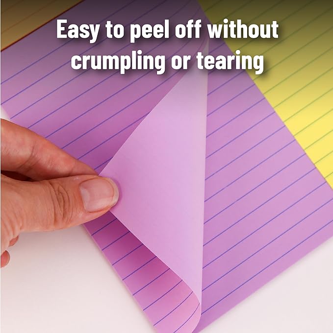 Mr. Pen- Lined Sticky Notes Set,16 Pads, 4"x6" and 3"x3", 720 Sheets, Pastel Colors, Sticky Notes with Lines