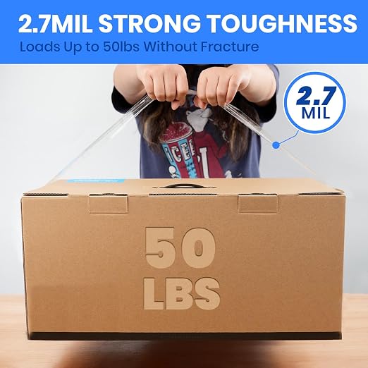 ADHES Packing Tape Shipping Tape Packaging Tape for Moving Boxes Heavy Duty | Clear, 55M Per Roll 1.88 Inch Width,2.7Mil