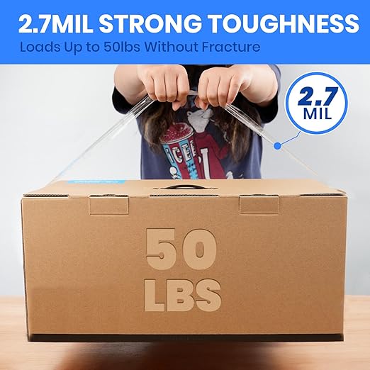 ADHES Packing Tape, 12 Rolls 1.88 inch x 60 Yards Clear Duct Tape 2.7Mil Heavy Duty Shipping Tape for Moving Boxes, Shipping, Mailing