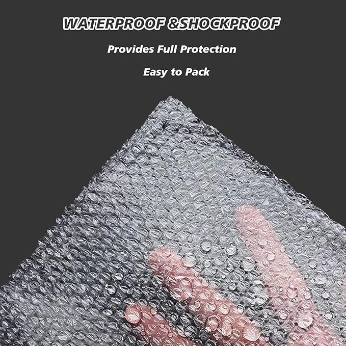 50Pcs Bubble Pouches Wrap,8”x10”Bubble Pouches for Shipping,Double Wall Bubble Cushioning Wrap out Bags for Mailing Packing,Moving and Storage Glass Fragile China Dishes Electronic Item
