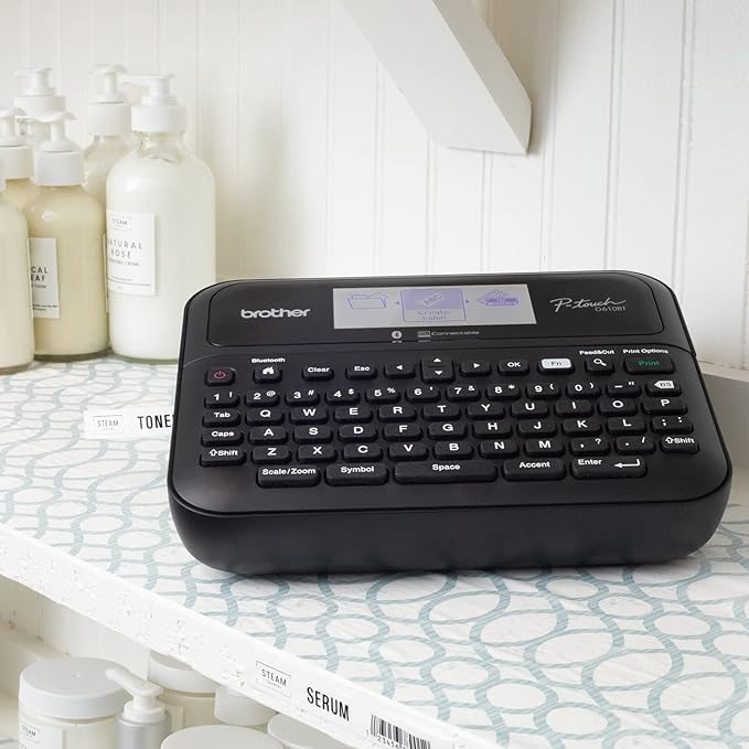 Brother P-Touch PT- D610BT Business Professional Connected Label Maker | Connect and Create via Bluetooth® on TZe Label Tapes up to ~1 inch (Renewed Premium)
