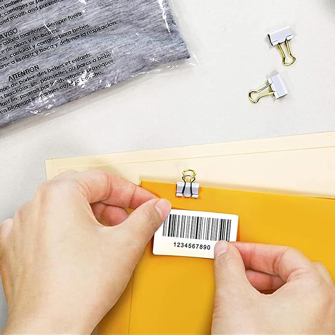 3"x2" 3-Proof Direct Thermal Barcode Shipping Labels for Zebra LP2844 GK420D GK420T ZD421 ZD420, 12 Rolls 8400 Pcs 2x3 Strong Adhesive Return Address Label Used with Rollo MUNBYN Arkscan