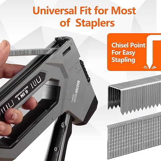Heavy Duty T50 Staple 5/16" Length, 3/8" Crown 5000-Count, 20 Gauge Galvanized, for Pneumatic, Electric, Manual T50 Stapler Gun