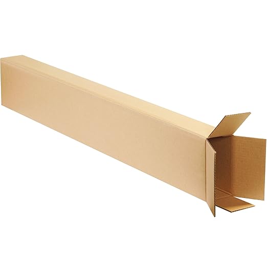 Tape Logic TL8452FOL Side Loading Boxes, 8" x 4" x 52", Kraft (Pack of 15)