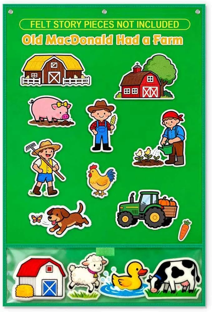 Felt Board for Toddlers, 24"x36" Felt Board for Wall | Includes 30 Self Adhesive Dots Perfect for Learning, Organization, and Creative Play | Classroom Must Haves School Supplies for Teachers