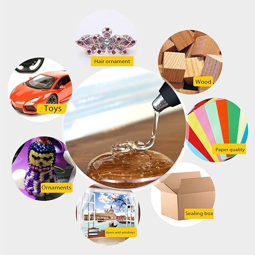 100 Pack Hot Glue Sticks Glue Sticks,Mini Hot Glue Sticks Clear Glue Glue Sticks for Glue Gun,Compatible with Industrial Glue Guns,No Ordor,Good Adhesion,Quickly Melt (4 Inches)