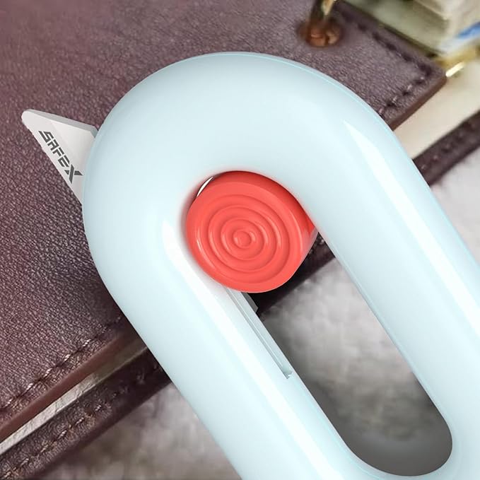 Ceramic Box Cutter Retractable, Safety Cute Magnetic Package Opener, Box Opener Cutter for Daily Online Shopping/Kitchen/Office/Baby Beauty Gift Unpacking