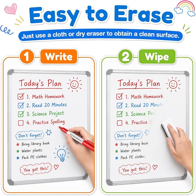 V-Opitos 30 Pack Fine Tip Dry Erase Markers - Bulk Whiteboard Erasable Markers in 15 Colors, Ideal for School Classroom Office Supplies, Non-Toxic & Easy Clean for White board
