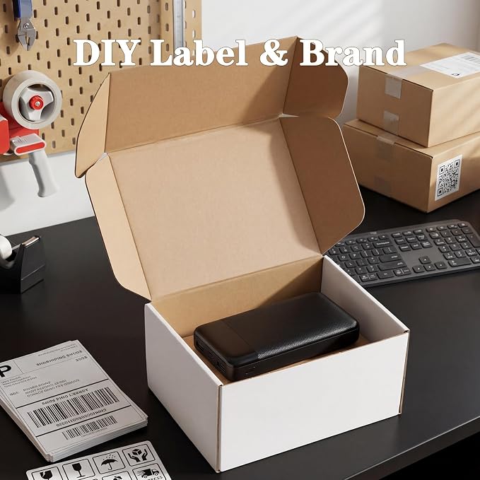 WIFTREY 8x8x4 Shipping Boxes 30 Pack, White Packing Box for Small Business, 8 x 8 x 4 Corrugated Cardboard Boxes for Mailing, Mailing, Shipping