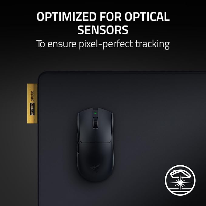 Razer Gigantus V2 Pro Soft Esports Gaming Mouse Pad (Speed) – Low Friction Cloth Surface, Tracking Accuracy, GlideCore Foam, Anti Slip Base, Low-Profile Stiched Edges – Large