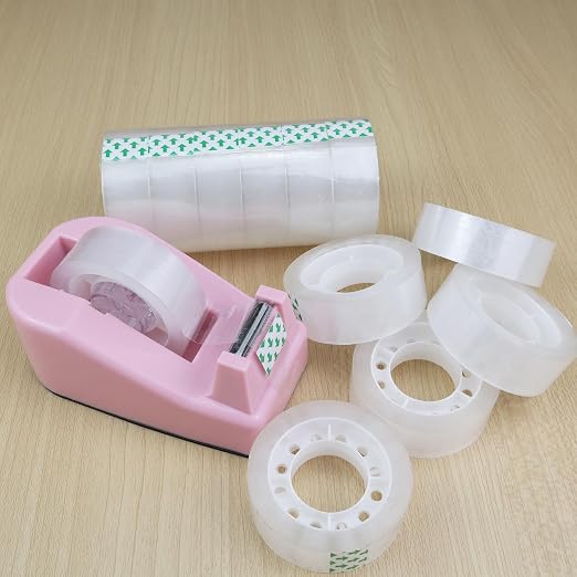 12 Rolls Transparent Tape Clear Tape Refills Rolls,3/4 x 1000 Inches,1 inch Core,for Office, Home, School (12)