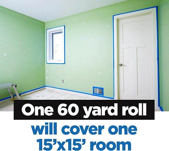 ScotchBlue Original Multi-Surface Painters Tape, 3 Inch Wide (2.83 In. x 60 Yds) 1 Roll, Blue Paint Tape Protects Surfaces and Removes Easily, Masking Tapes for Indoor and Outdoor Use (2090-72NC)