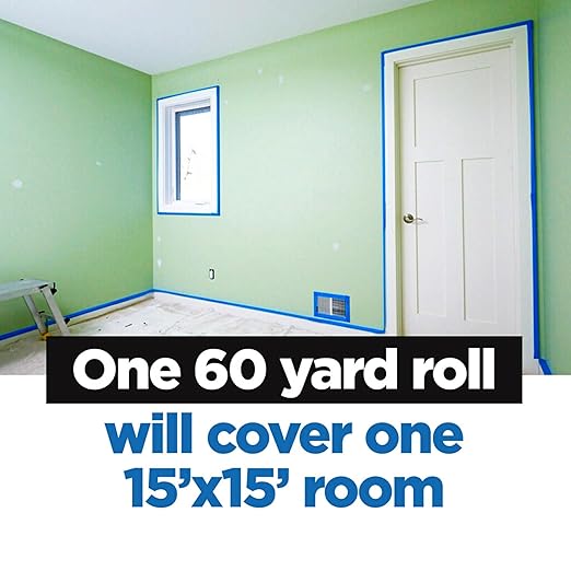 ScotchBlue Original Multi-Surface Painters Tape, 1 Inch Wide (0.94 in. x 60 Yds), 3 Rolls, Blue Paint Tape Protects Surfaces and Removes Easily, Masking Tapes for Indoor and Outdoor Use (2090-24EC3)