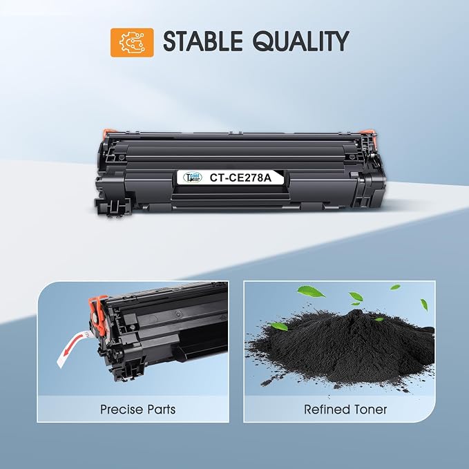 78A CE278A Black Toner Cartridge for HP LaserJet M1536dnf P1606dn P1566 | Compatible for HP 78A Toner Cartridge LaserJet P1606dn 1536dnf MFP M1536dnf 1606dn P1606 P1566 P1560 Printer Ink 4-Pack