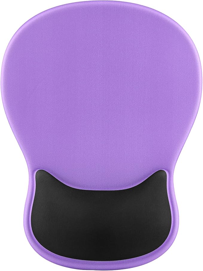 Ergonomic Mouse Pad with Wrist Rest - Gel Wrist Support Mousepad with Non-Slip PU Base for Computer, Laptop, Office & Home