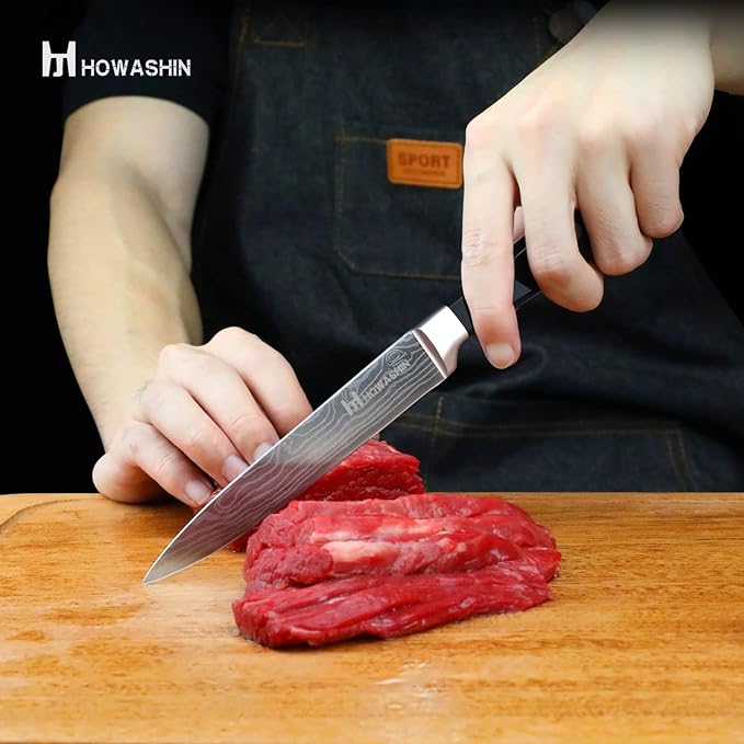 5 inch Utility Knife Sharp Professional Chef 's Knife German High Carbon Kitchen Knife Ergonomic Handle With Christmas Gift Box