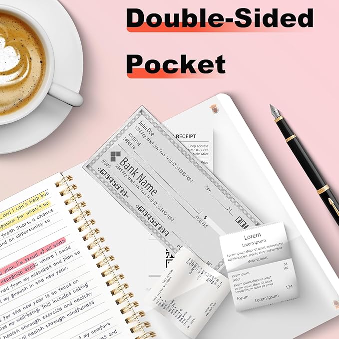 4 Pack A5 Spiral Journal Notebook, Lined Notebooks for Work, Note Taking, School, Writing, Spiral Bound Journaling Notebooks 8.3x5.8 Inch with Strap, Cute Notebooks for Women 57 Sheets