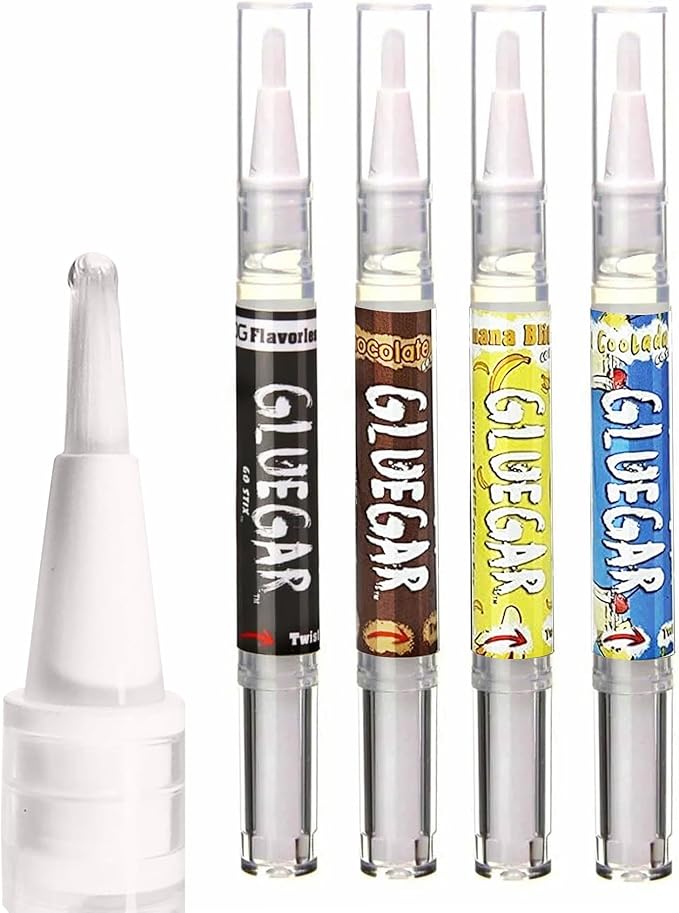 GlueGar- Rolling Glue 3Ml Brush Pen (4 Pack Mix New Flavors)